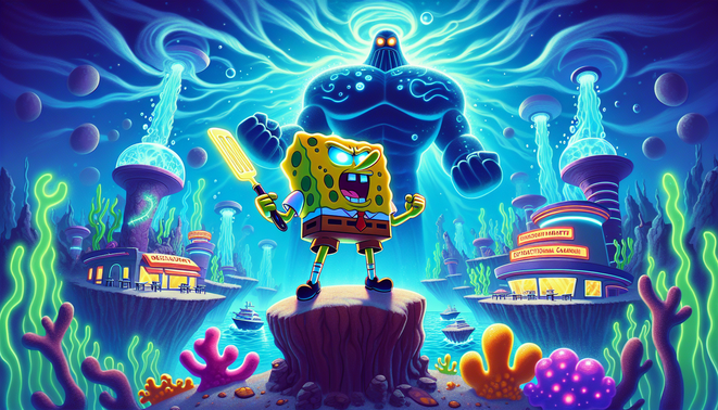 Alur Cerita & Review SpongeBob Titans of the Tide: Seru vs Cosmic Shake!