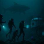 Empat penyelam co-op menjelajah laut dalam menuju markas bawah laut sambil diintai siluet makhluk raksasa.